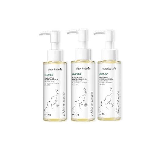 Heartleaf Pore Control Cleansing Oil with Niacinamide - Moisturizing & Protecting Daily Facial Cleanser for Elastic Skin Qme YELLOW 100g