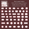 100 Sheets Large Blank Label Stickers for Personal Item Marking DIY Scrapbooking Guitar Phone Case Notebook Decoration Supplies Qme RD