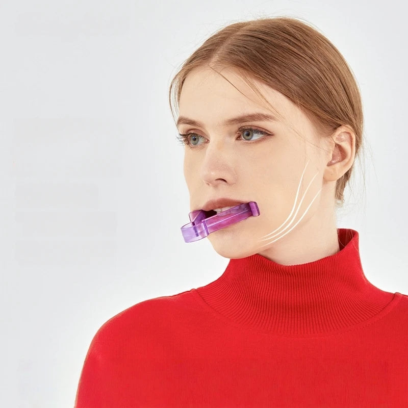 1/2/3/4Pcs V-Shaped Jaw Chewing Trainer Oral Muscle Training Firming Chin Exerciser Instrument Double Chin Exerciser Instrument Qme