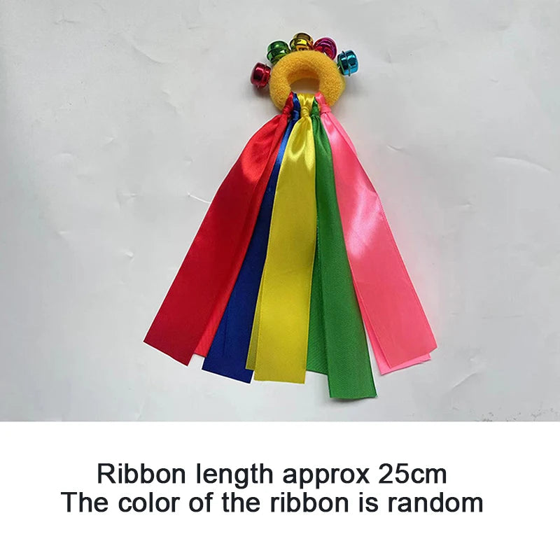 Children's Wrist Ribbon Team Sports Pompom Cheerleading Big Match Pom Qme B2