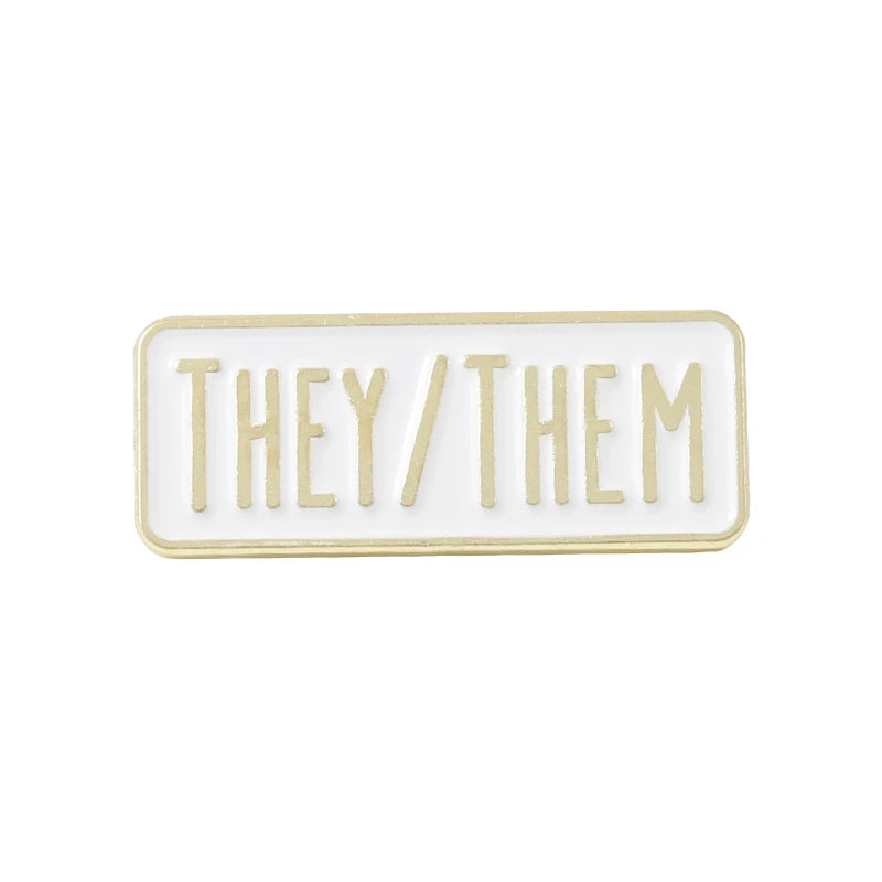 My Pronouns Enamel Pins Cats Butterfly He Him She Her They Them