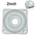 2/3/4 Inch Steel Square Lazy Susan 360 Degrees Rotating Rolling Bearing Turntable Bearings Plate For Office Swivel Chairs Qme 2inches