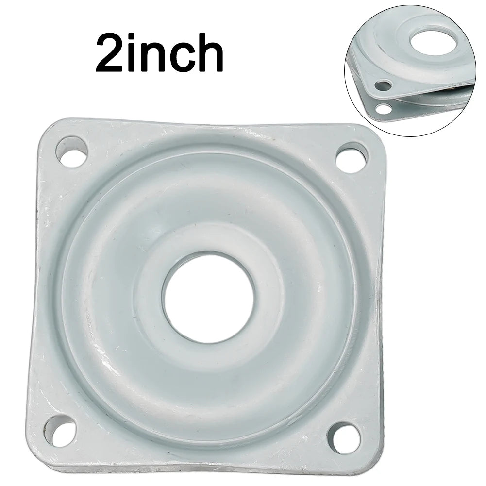 2/3/4 Inch Steel Square Lazy Susan 360 Degrees Rotating Rolling Bearing Turntable Bearings Plate For Office Swivel Chairs Qme 2inches