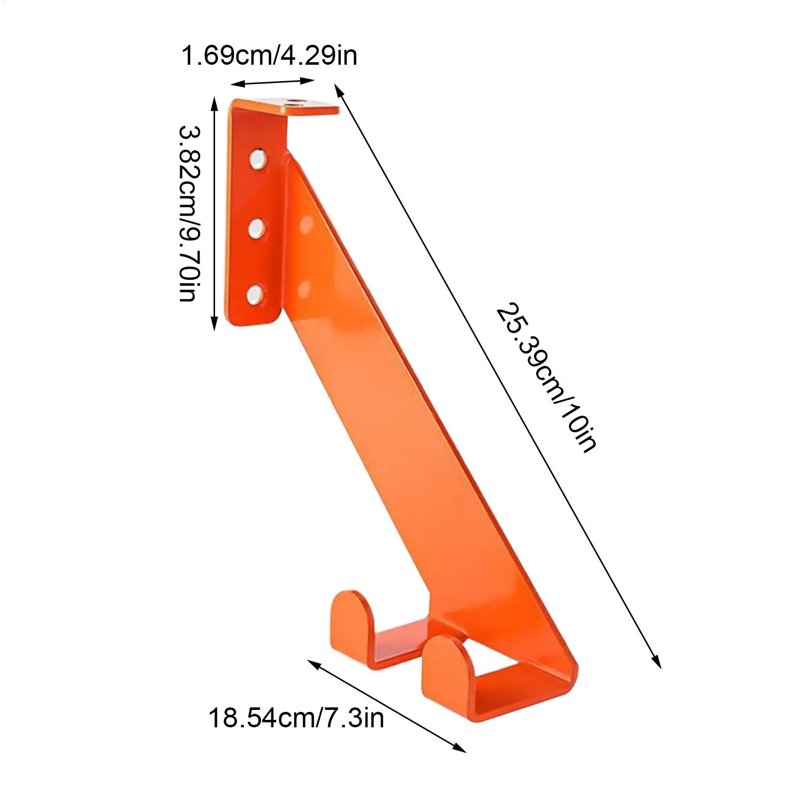 Chainsaw Holder Wall Mount Stainless Steel Garage Rack Heavy Duty Qme