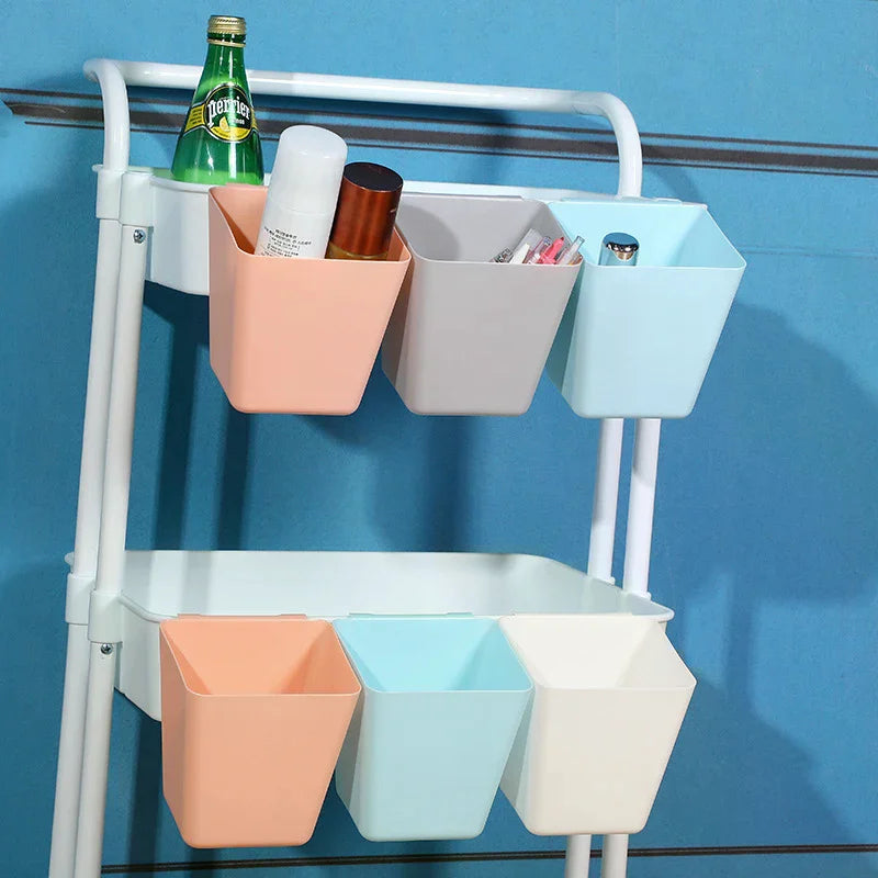 2pc Hanging Cup Holders, Wall Organizers, Rolling Cart Accessories Hanging Pen Holders Storage Containers Hanging for Office Qme