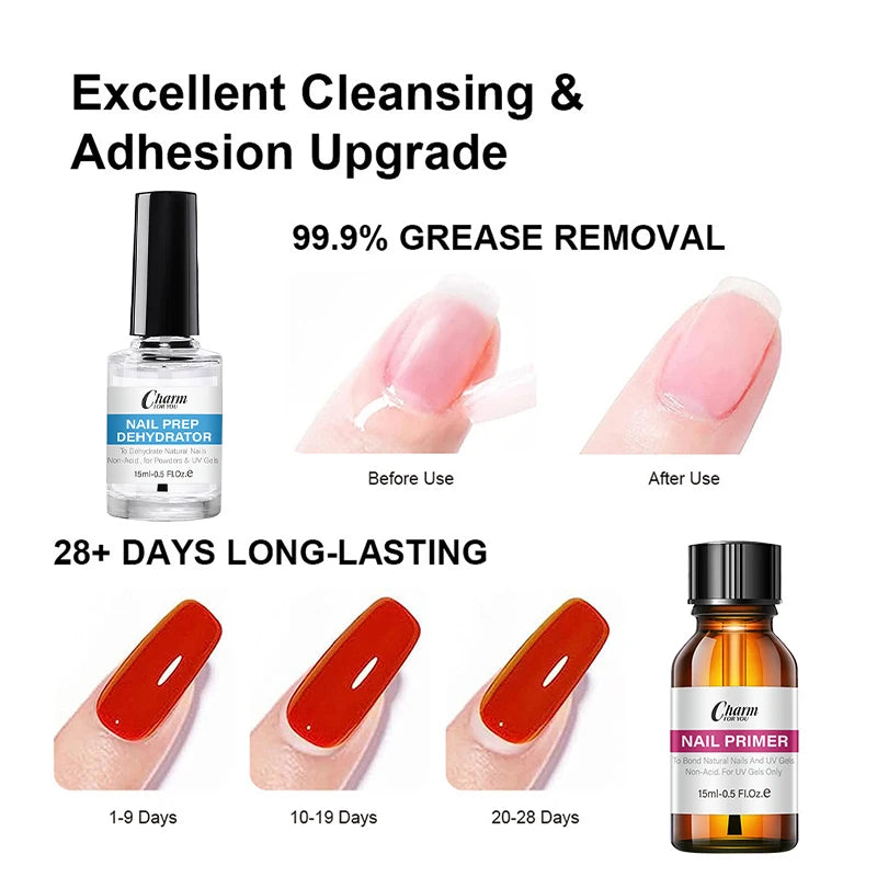 Gel Nail Preparation Drying Agent Acid-free Base Coat Alcohol-free Qme