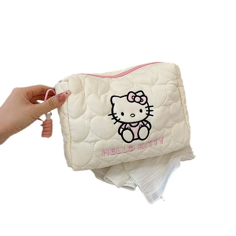 Large Capacity Sanrio Cosmetic Bag Handheld Toiletry Storage Pouch Qme