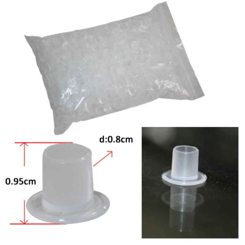 New 1000pcs 8mm White Steady Self-Stand Tattoo Ink Cups Small Size Tattoo Ink Cup Cap Supply WSIC8-1000# Qme 1000PCS
