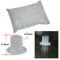 New 1000pcs 8mm White Steady Self-Stand Tattoo Ink Cups Small Size Tattoo Ink Cup Cap Supply WSIC8-1000# Qme 1000PCS