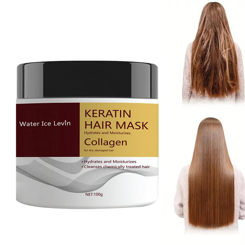 Miracle Hair Mask, Containing Collagen and Keratin - Deep Hair Care with Coconut Oil - Intense Moisturizing and Hydrating - Repairs Fine, Thin, Fragile, Dry, and Damaged Hair Qme