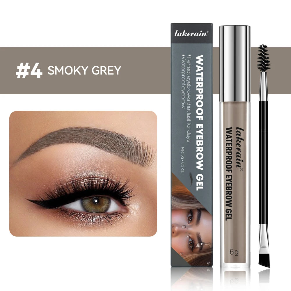 Waterproof Eyebrow Dyeing Gel Easy Eyebrows Long-lasting Qme 04 Smoky Grey 6g
