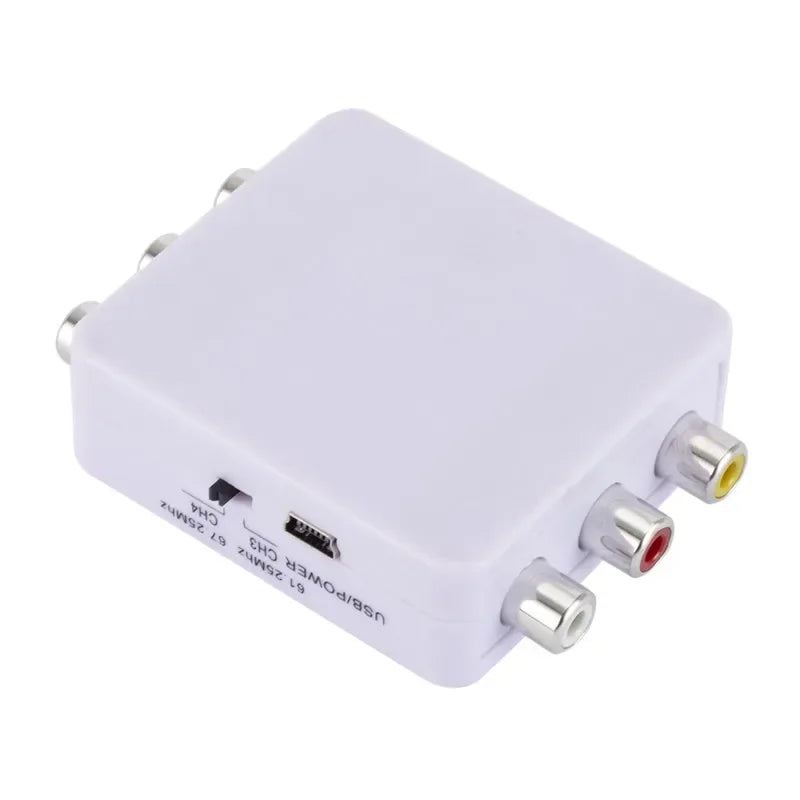 Audio converter Ypbpr Audio Signal To Rf Radio Frequency Single Wire Transmission Analog Tuner Receiving Decoding Audio Cable Qme
