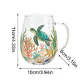 Flower Coffee Mug Decorative Vintage Hummingbird Wildflower Drinkware Qme Blue China Mainland