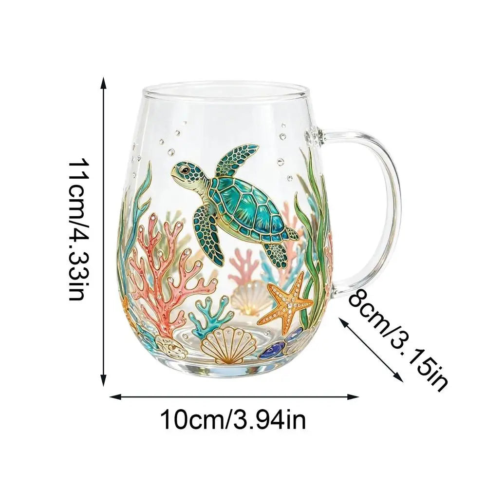 Flower Coffee Mug Decorative Vintage Hummingbird Wildflower Drinkware Qme Blue China Mainland