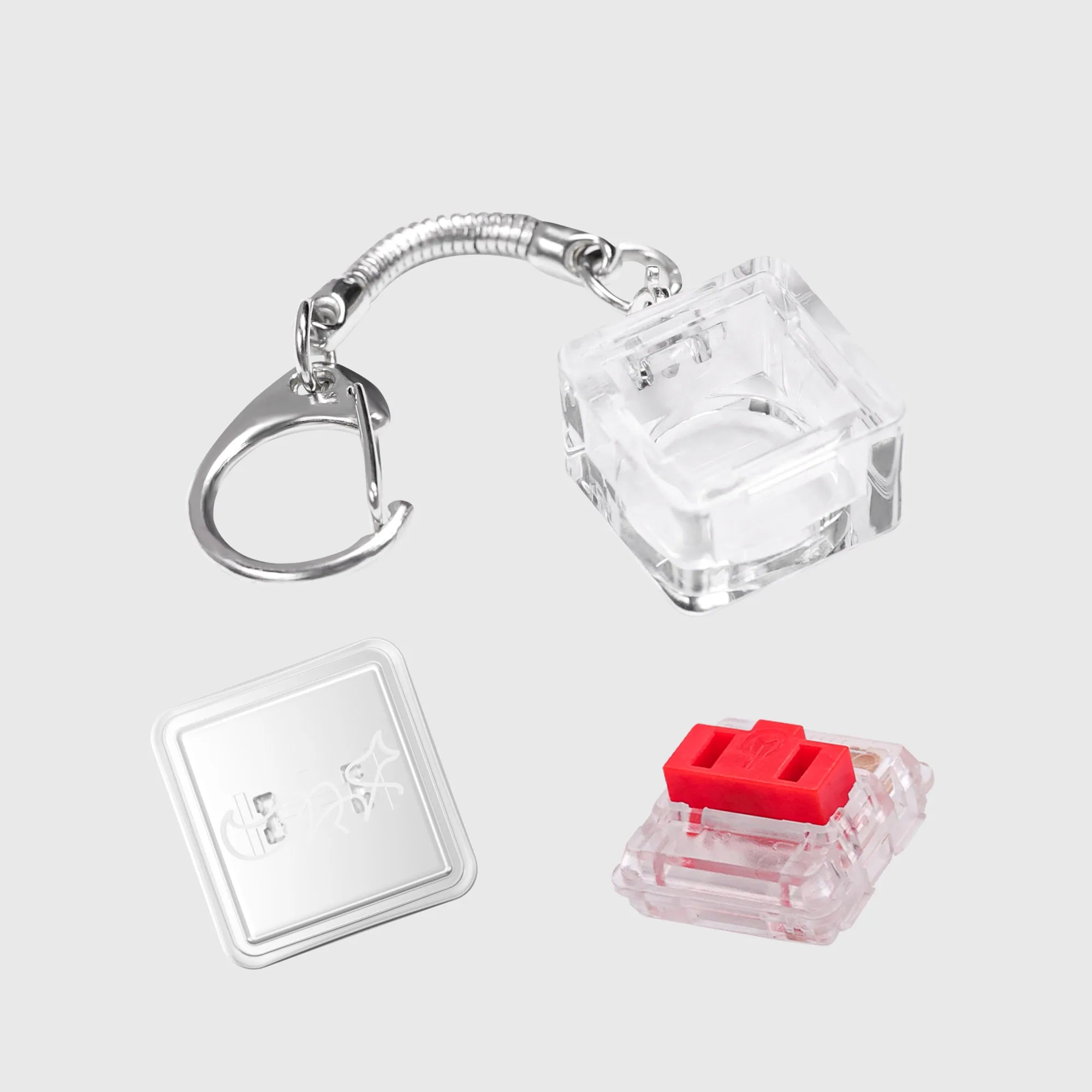 1 Pcs Finger Button Anti-stress Toys Acrylic Mechanical Keyboard Keycaps Office Decompression Calming Children Adults Unzip Toys Qme 1350D01-2