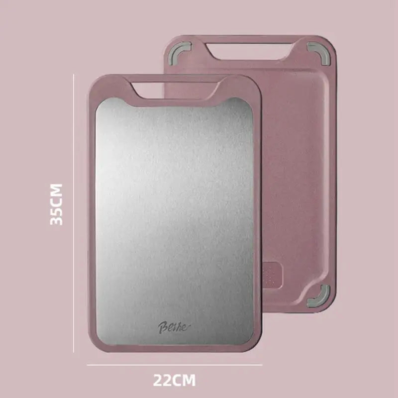 Double-sided Multifunctional Cutting Board Vegetables Meat Chopping Qme Red S