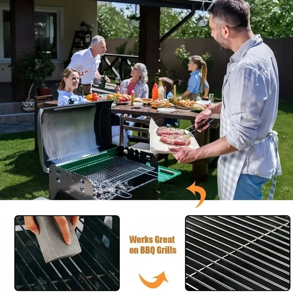 1-20PCS Barbecue Grill Cleaning Stone Outdoor Kitchen BBQ Grill Oil Stain Cleaning Cleaning Stone Pumice Stone Kitchen Gadgets Qme