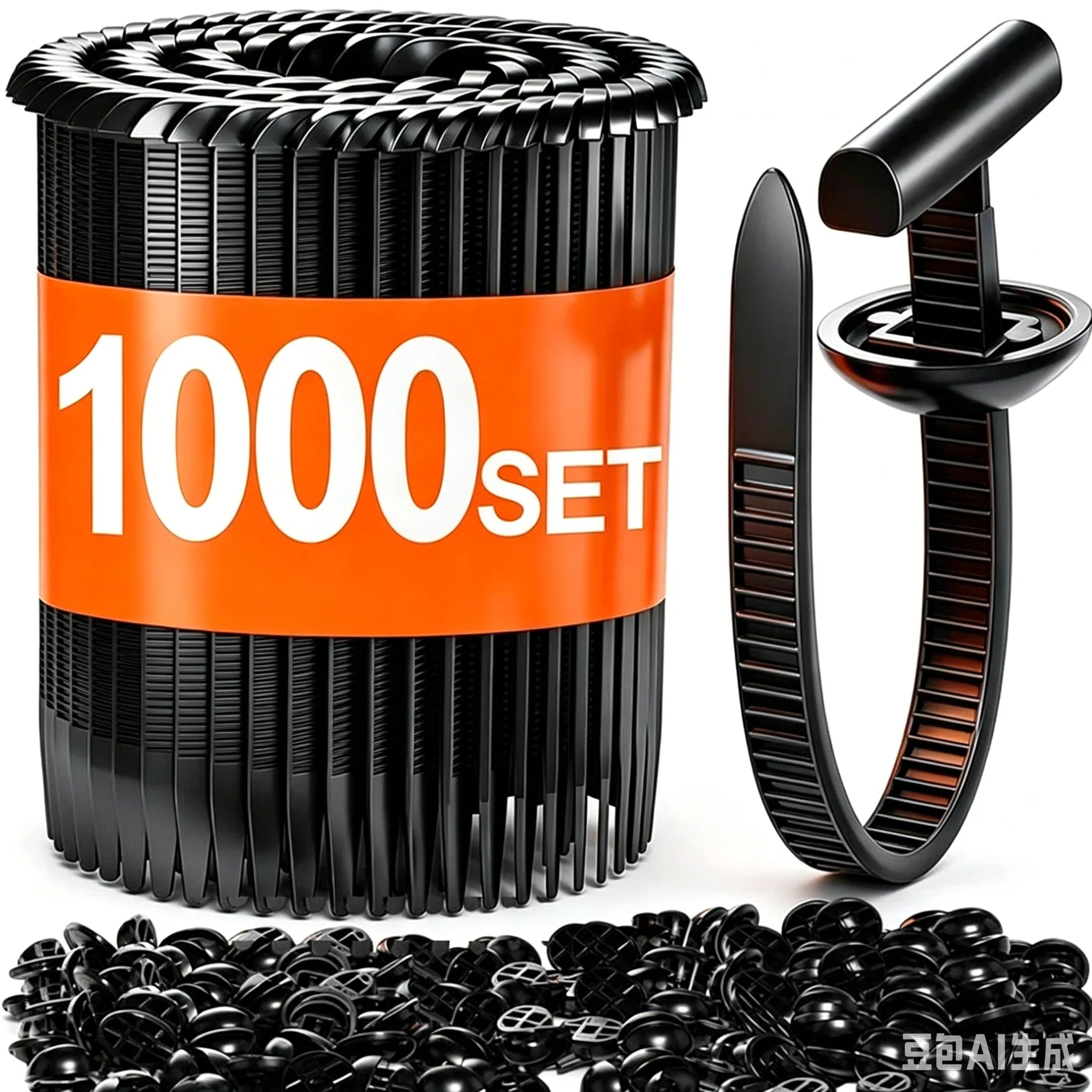 Heavy Duty Nylon Cable Tie Buckle Auto Fastening Straps Universal Self-locking Zip Ties Cable Management ELECTRICIST Accessories Qme