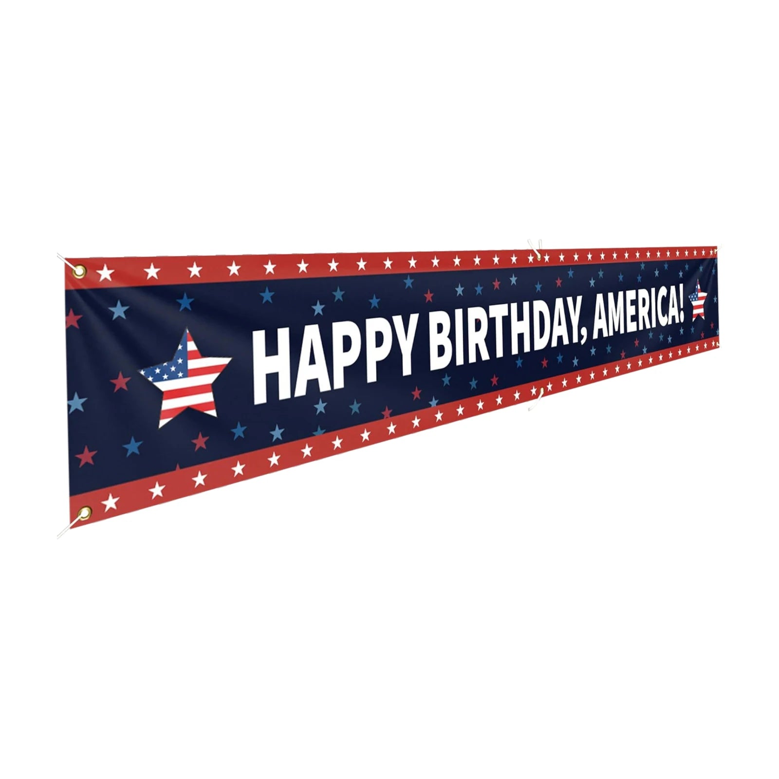 Inpedenpent Day Anniversary Celebration Banner 250th Event Party Hanging Banner for Indoor Outdoor Decoration Backgroud Props Qme E