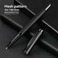 Advanced Business Metal Gel Pen With Black Finish Medium Point 0.5mm Black Ink,Durable,For Office,Professional Design Qme 1pc-mesh pattern