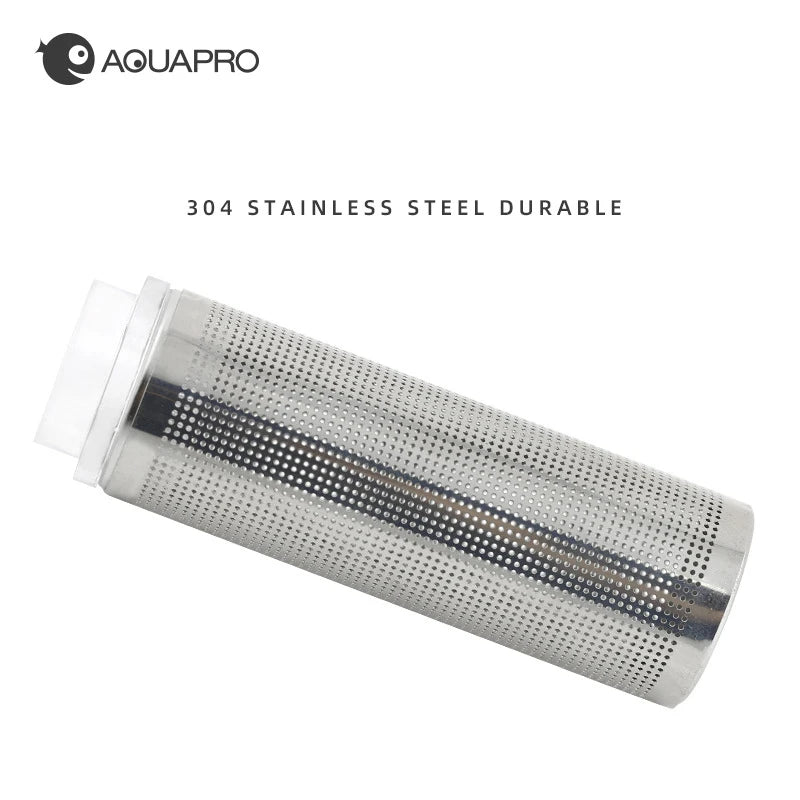 2pcs Inflow Inlet Filter Stainless Steel Mesh Net Guard Fish Tank Aquariums Accessories Intake Prefilter Cover Brine Shrimp Qme
