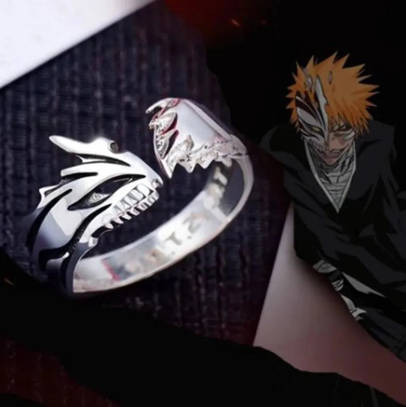 Anime Darling In The Franxx Ring HIRO ZERO TWO Cosplay Adjustable Unisex Couple Lover Rings Jewelry Gift Cosplay Props Accessory Qme 1 resizable