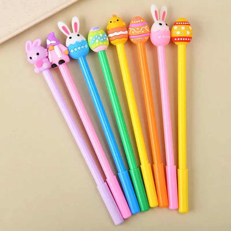 1 5 Easter Cartoon Silicone Rabbit Gel Pen Cute Writing Students Qme