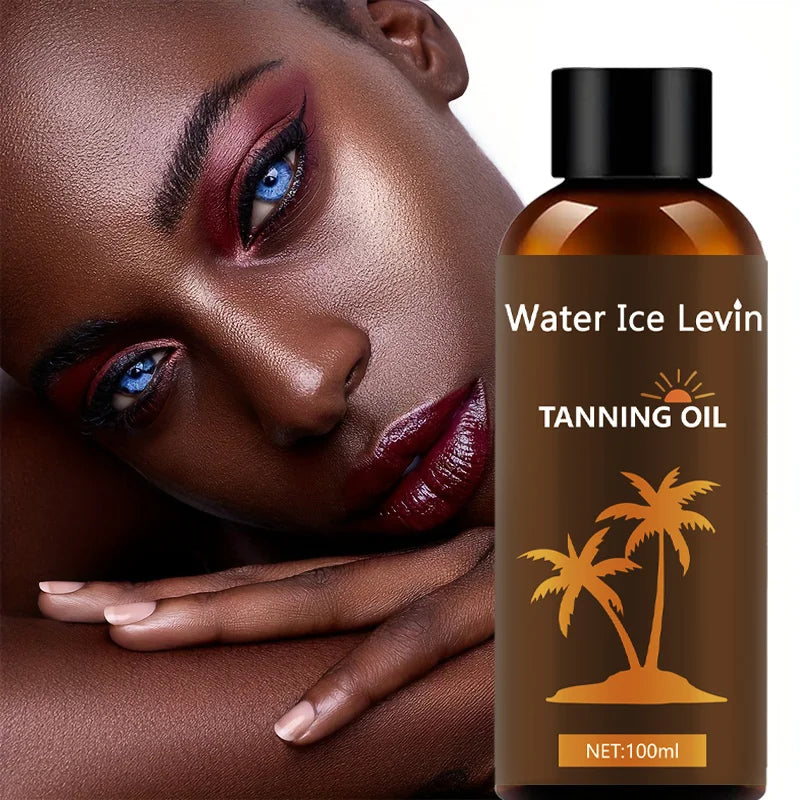 Hydrating Tanning Oil with Hyaluronic Acid & Collagen for Smooth, Elastic Skin, Non-Greasy, For Daily Use All Skin Types. Qme