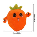 NEW Interactive Music Toy Educational Interactive Sensory Cuddle Doll Activity Learning Plush Doll For Education Kids Girls Boys Qme Orange