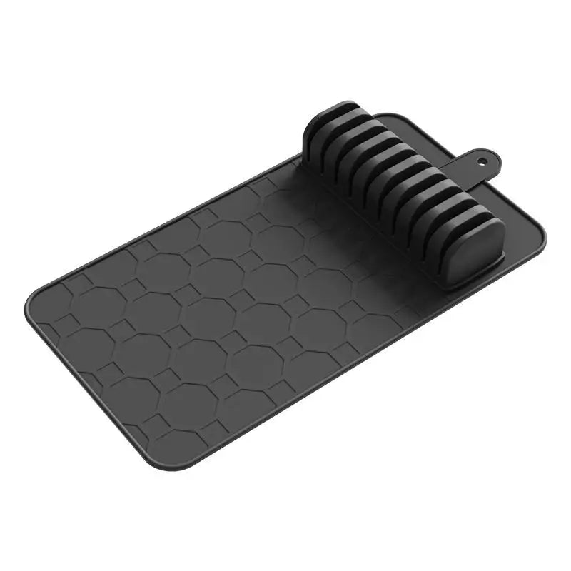 Silicone Knives Organizer Kitchen Knife Holder Detachable Cutlery Qme Black