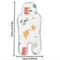 Summer Baby Stroller Cool Mat Baby Stroller Latex Cool Mat Children's Safety Seat Car Ice Feeling Mat Baby Sitting Chair Cushion Qme Dinosaur