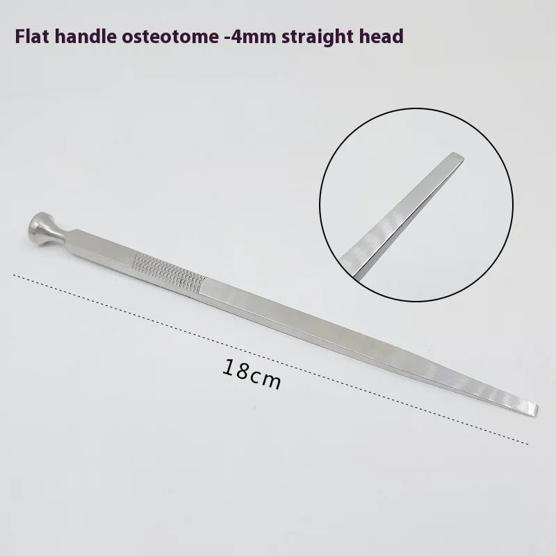 Stainless Steel Flat-handle Bone Chisel Dental Nasal Orthopedic Qme b
