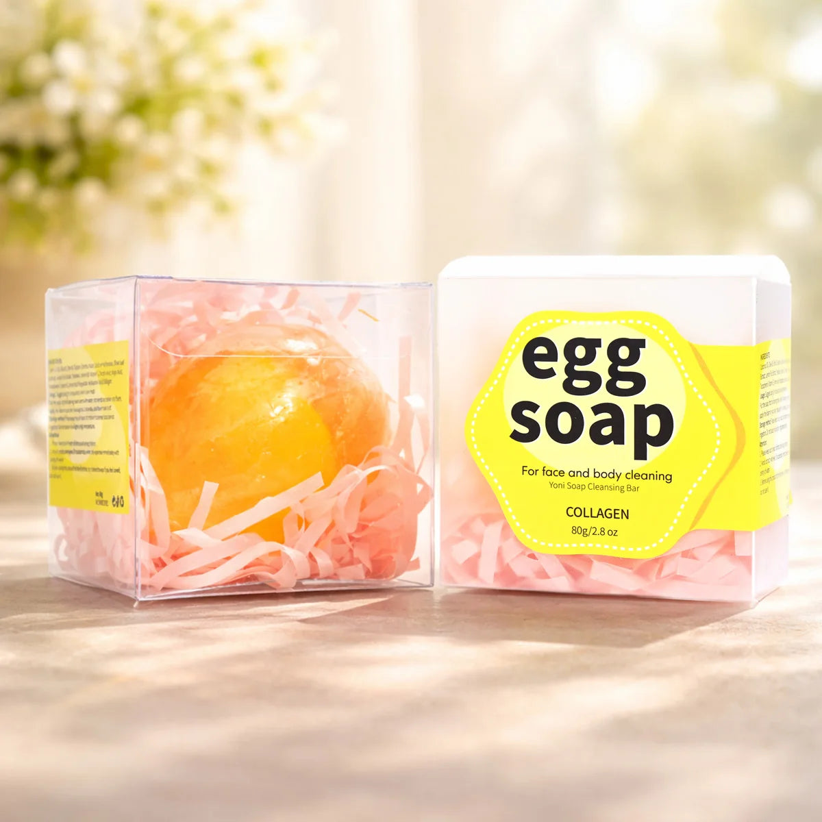 Collagen Egg Soap Women's Care Private Clean Moisturizing Oil Control Qme