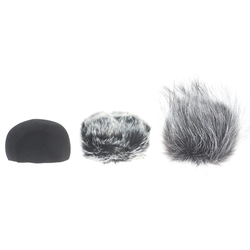Foam Mic Wind Cover Furry Windscreen Muff ZOOM H5 H6 Recorder Qme