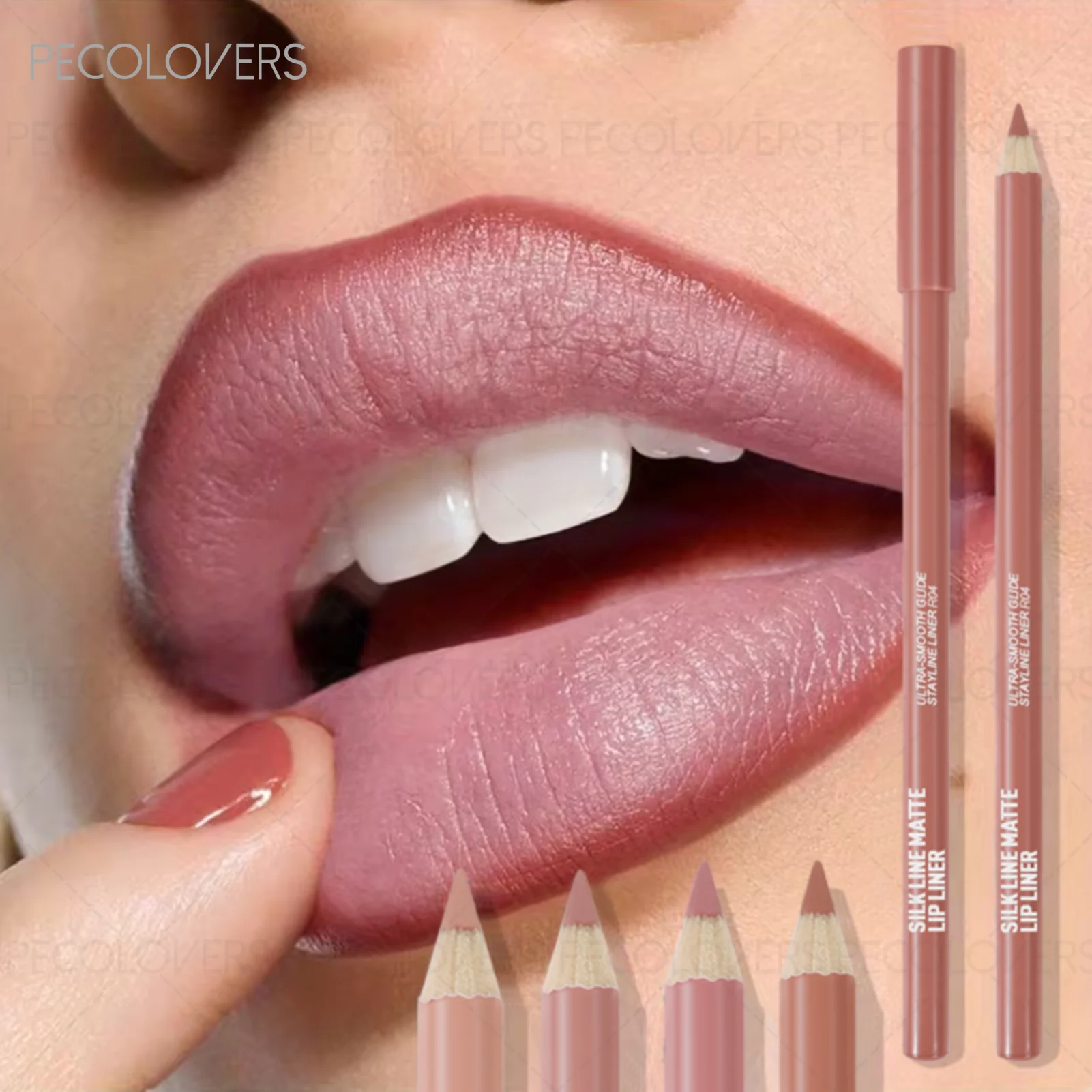 Waterproof Lip Liner Pencil Matte Finish Long-lasting Multi-color Qme