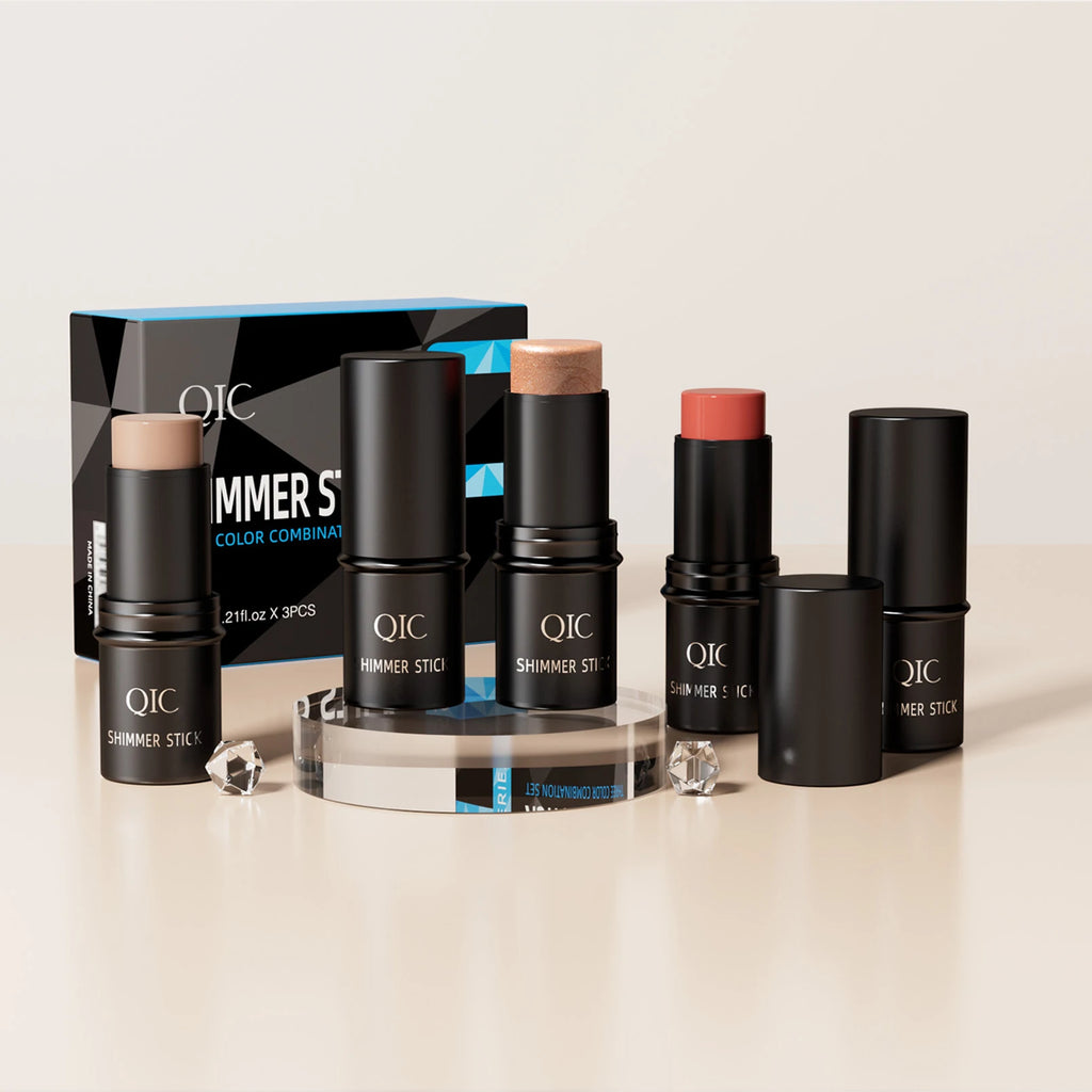 Makeup Face Contouring Bronzer Stick Multifunctional Highlighter Brightening Silkworm Blusher Rouge Cream Modify Concealer Pen Qme