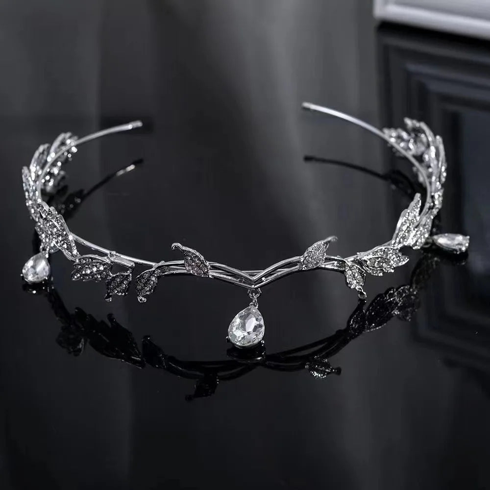 Creative Shape Fashion Gifts Elf Crown Eyebrows Heart-shaped Ethnic Qme Silver