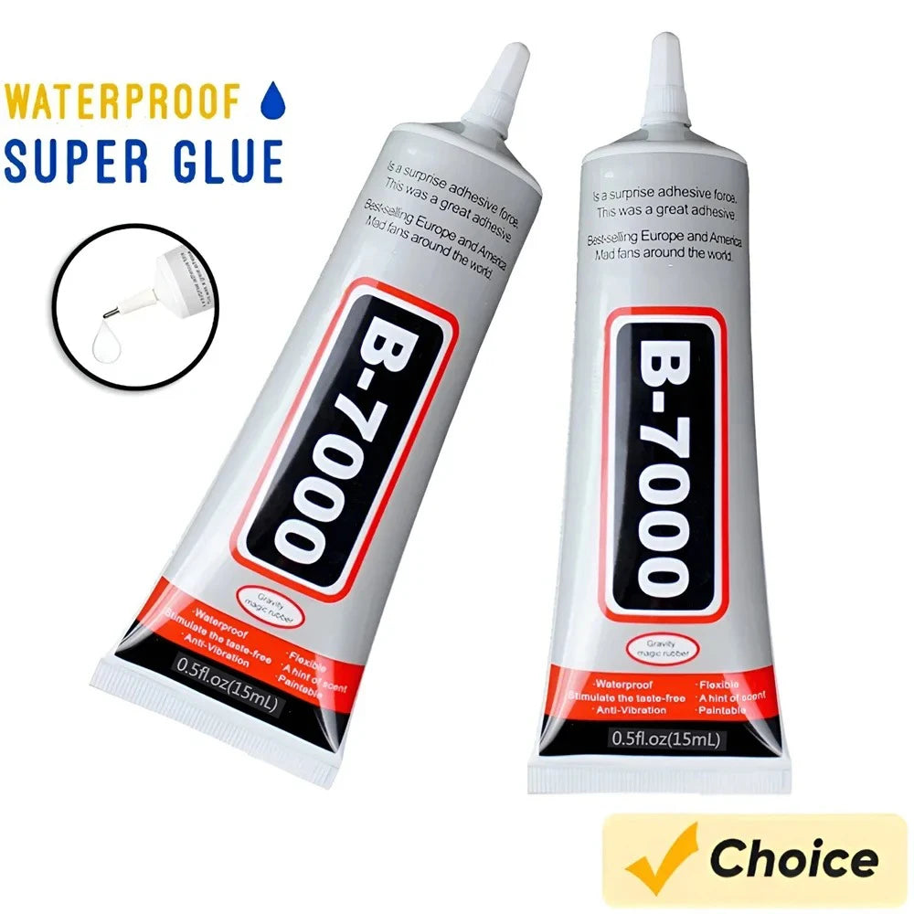 B7000 Glue Clear With Precision Tip, Rhinestone Glue for Nail, Craft Glue, Super Glue, Shoe Glue, Fabric Glue, Jewelry Glue Qme