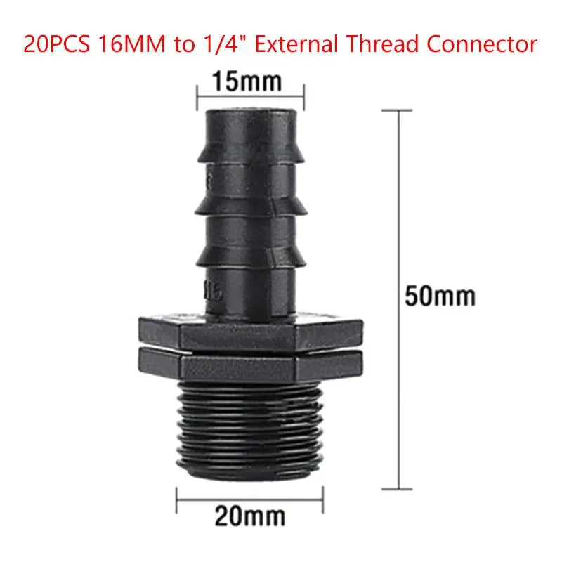 Garden Watering Hose Repair Extension Drip Irrigation Connectors Qme A6