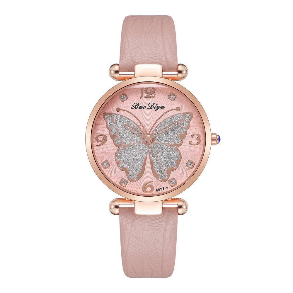 Women Leather Strap Analog Quartz Watch Men's Watch Blue Glass Belt Business Watch Ladies Wrist Watch Reloj Mujer Lady Dress Qme