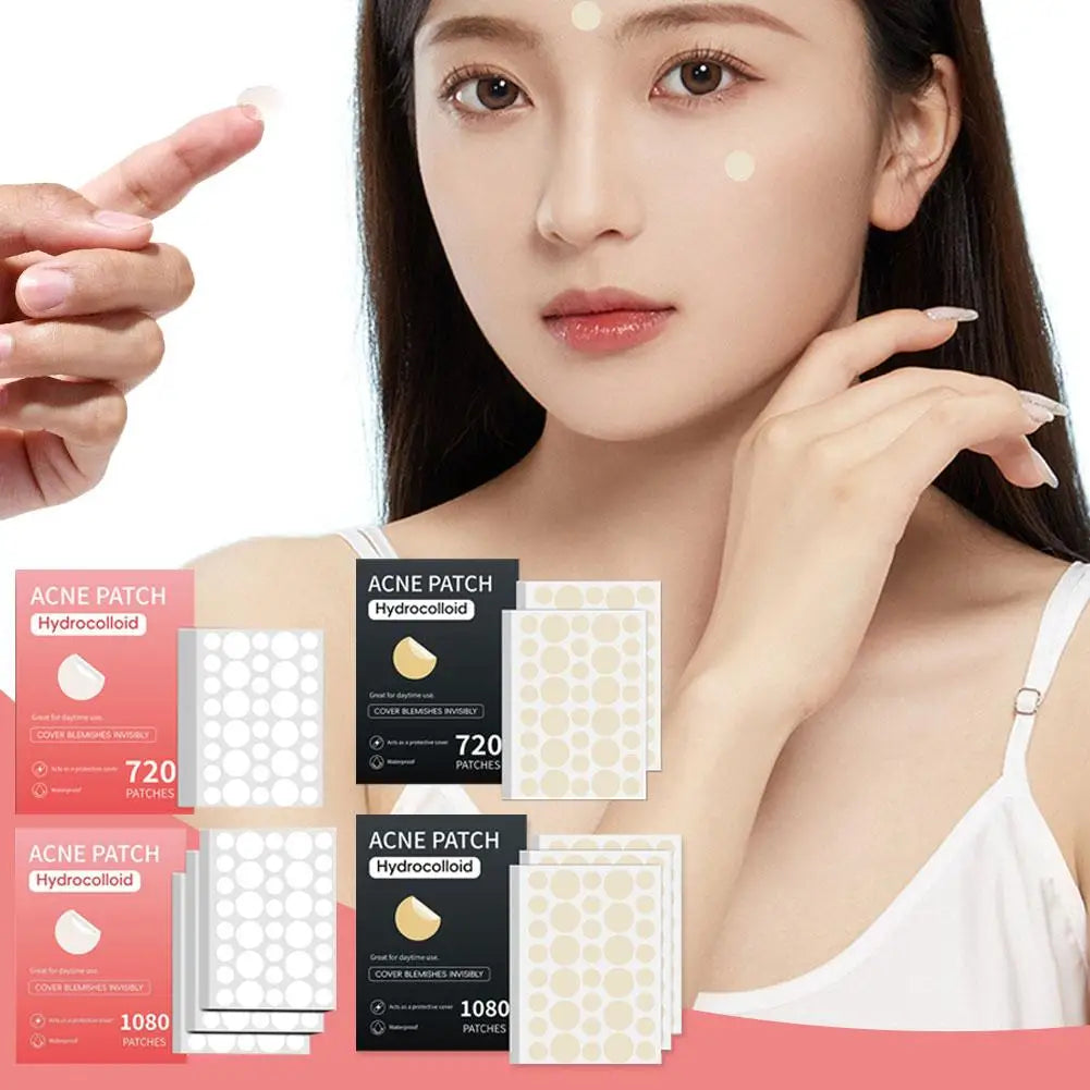 360/720/1080 Counts Hydrocolloid Invisible Pimple Patch Acne Stickers Face Concealer For Spots Acne Pimples Beauty Makeup Tool Qme
