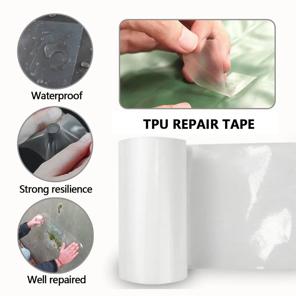 TPU Repair Air Leakage Tape Transparent Repair Patch Inflatable Product Repair Patch Inflatable Swimming Circle Repair Tape Qme