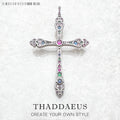 Pendants Royalty Cross Colorful New Victorian Jewelry Bohemia 925 Sterling Silver Accessories Gift For Women Qme Default Title