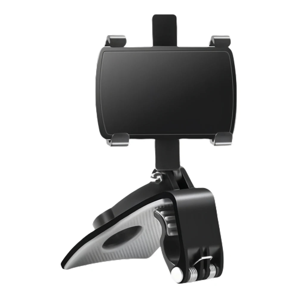 360 Degree Rotation Car Phone Holder Stand Universal GPS Bracket Dashboard Clip Mount Car Mobile Phone Support in Car For iPhone Qme black