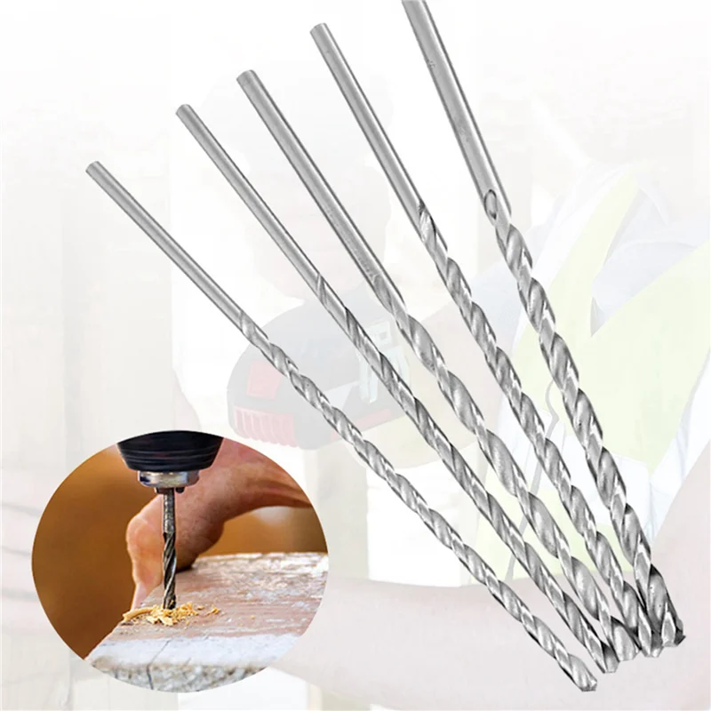 A02F-15Pcs Extra Long 150Mm HSS Twist Drill 2Mm 3Mm 3.5Mm 4Mm 5Mm Straigth Shank Auger Wood Metal Drilling Tools Drill Bit Qme