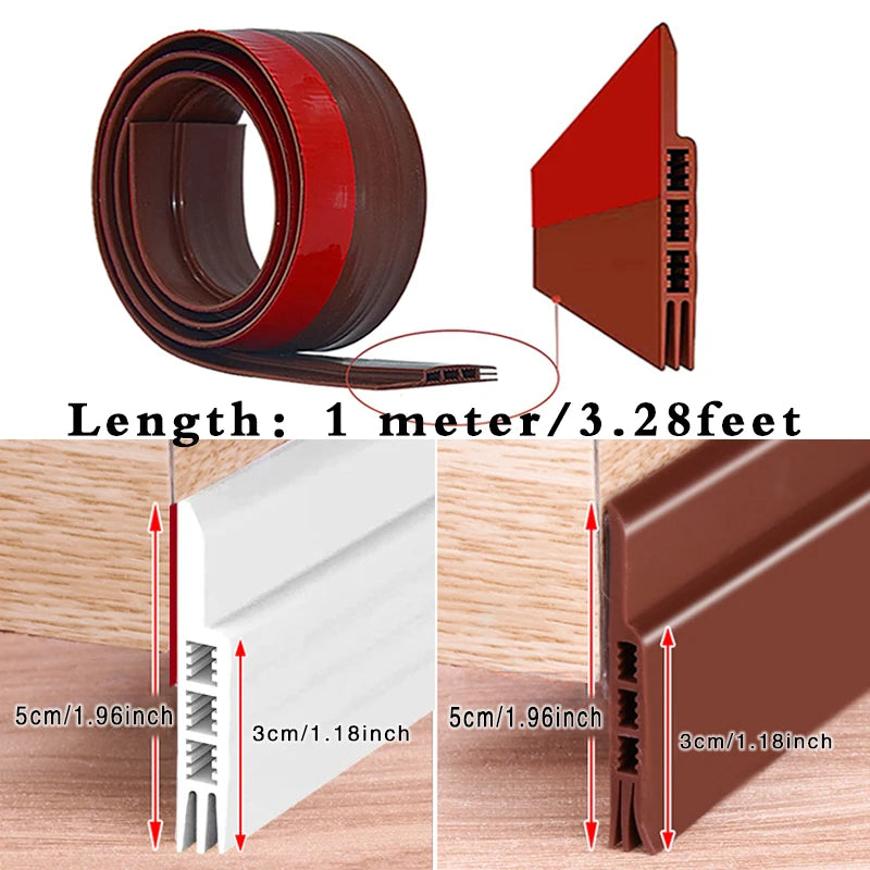 Door Draft Stopper Under Sweep Exterior Interior Doors Weather Qme