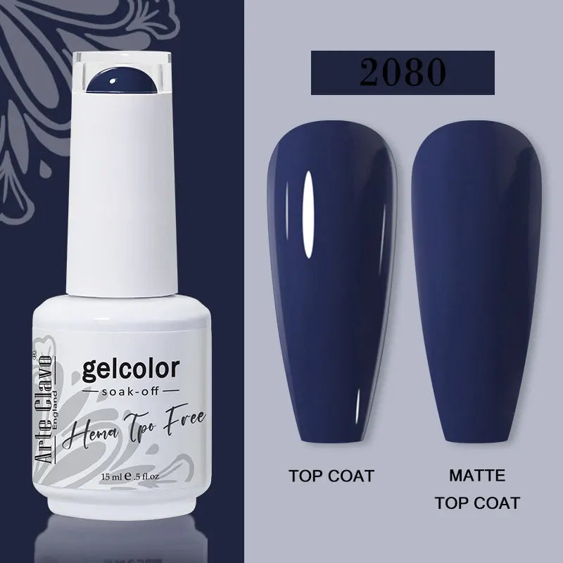 Arte Clavo Red Series Nail Polish Party Colors Gel Varnishes All Qme 2080