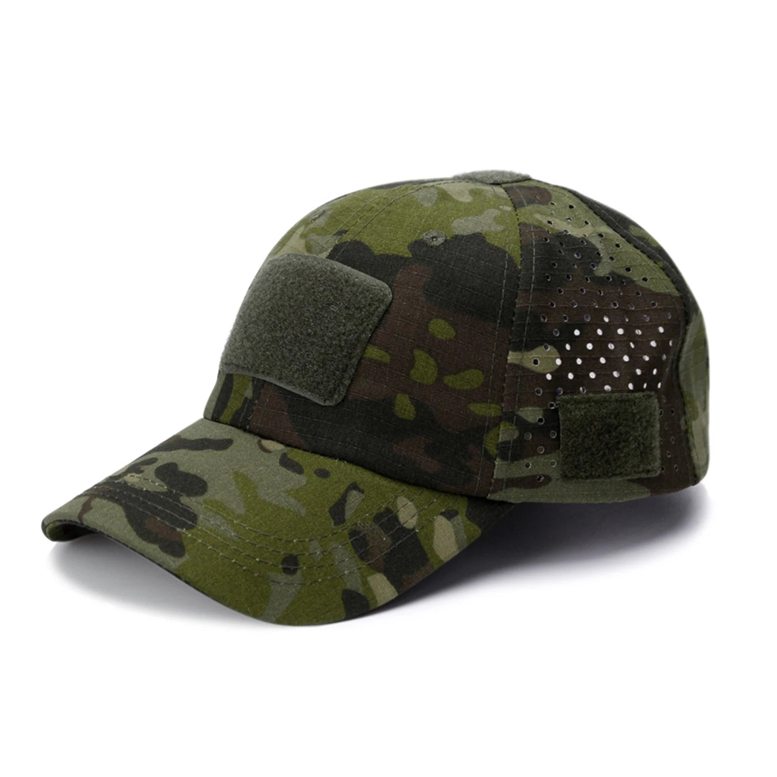 Unisex Sports Leisure Breathable Camouflage Baseball Cap Fashion Military Fan Sun Hat Outdoor Running Hiking Adjustable Hat Qme D One Size