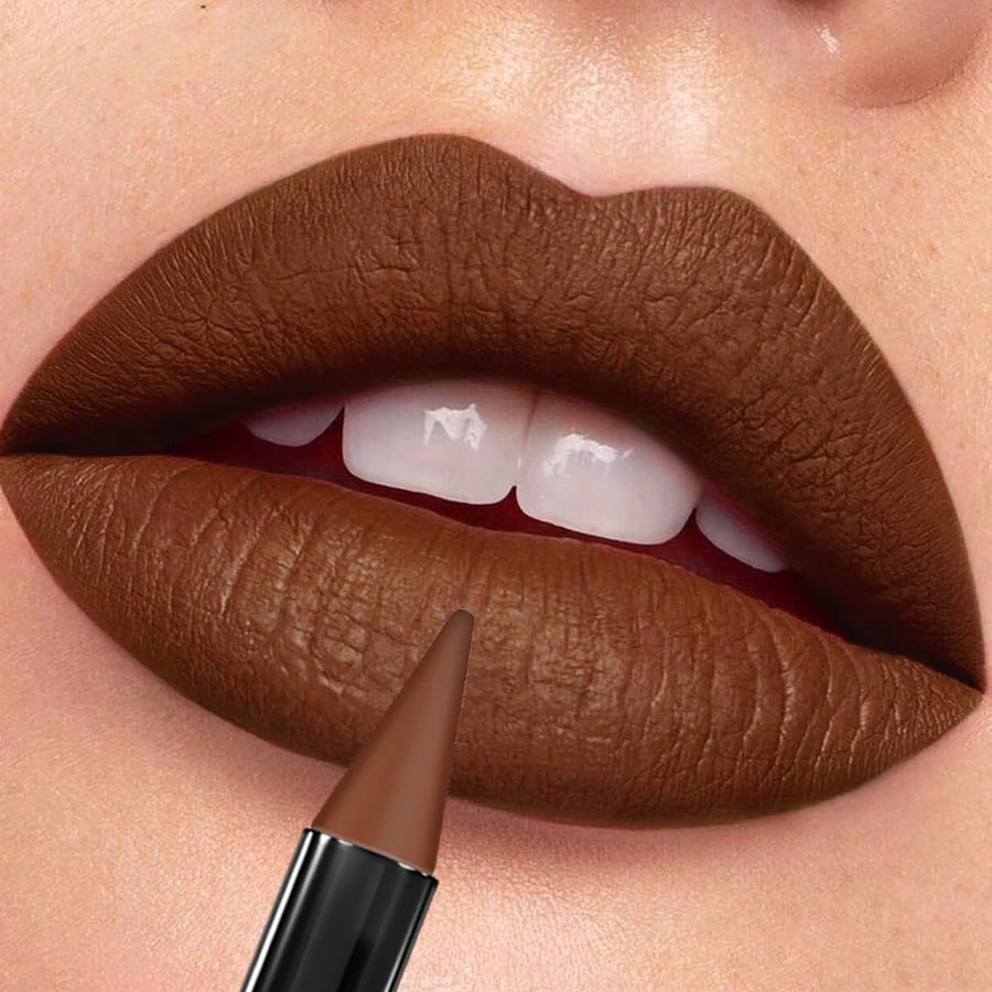 Lipstick Waterproof Sexy Red Matte Contour Tint Lasting Non-cup Qme