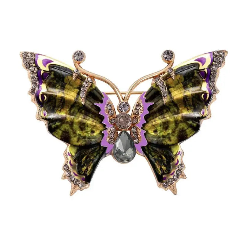 1Pcs Clothing Pin Baroque Luxury Butterfly Design Brooches For Men And Women Fashion Jewelry Accessories Qme A2